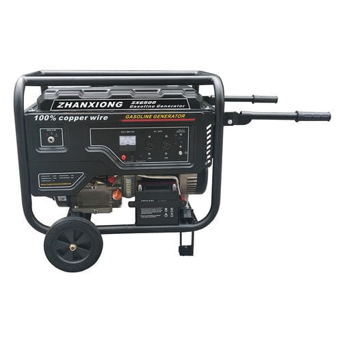 Генераторная установка с бензиновым двигателем - ZX6500 - Chongqing Zhanxiong Machine Manufacture Co., Ltd. - монофазовая / на колесиках / 60 Гц