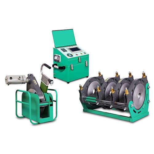 Станок для сварки для стыков - SWT-V315/90A - Hebei Mingmai Technology Co., Ltd. - с плитой для нагрева / автоматический / для пластикового шланга