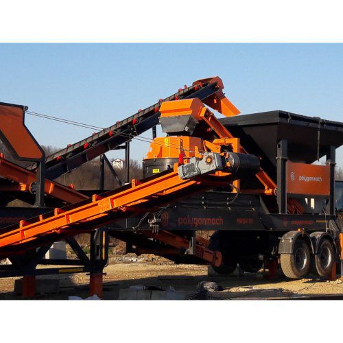 Вертикальная ударная камнедробилка - Polygonmach - мобильная / тонкая