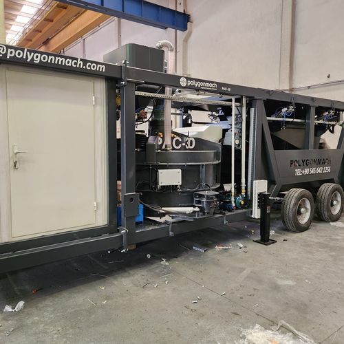 Мобильная бетоносмесительная установка - PAC 45 - Polygonmach