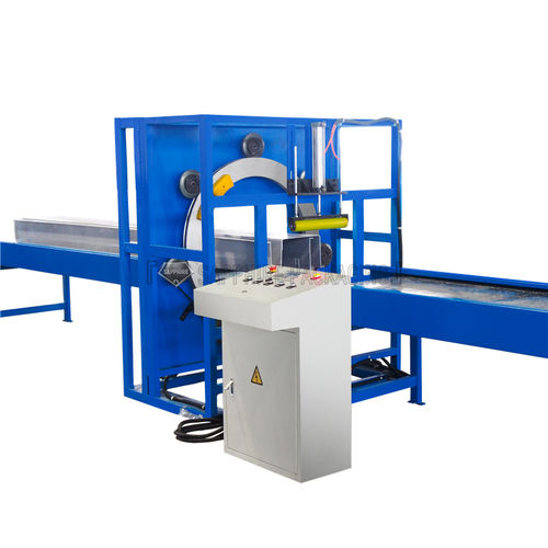 Горизонтальный паллетообмотчик - Shandong Sapphire Packaging Machinery - с вращающимся кольцом / автоматический / для строительных материалов