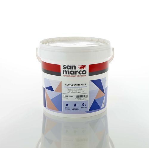 Краска для отделки - Acrylosatin plus - SAN MARCO - из акрила / на водной основе / для стены