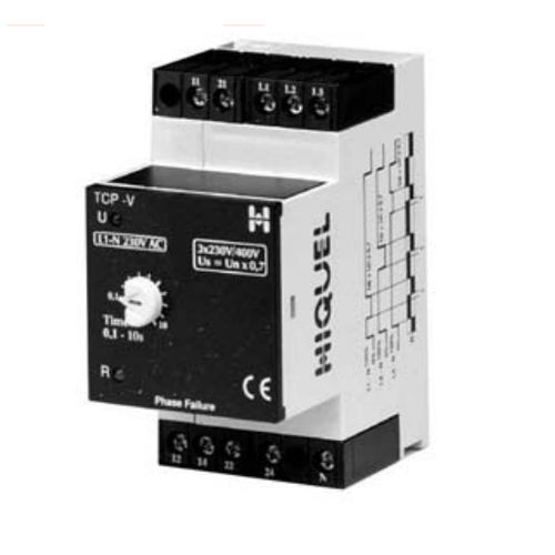Реле для наблюдения отсутствие фазы - TCP-V series  - HIQUEL - 2NO/NF / трехфазовое / AC