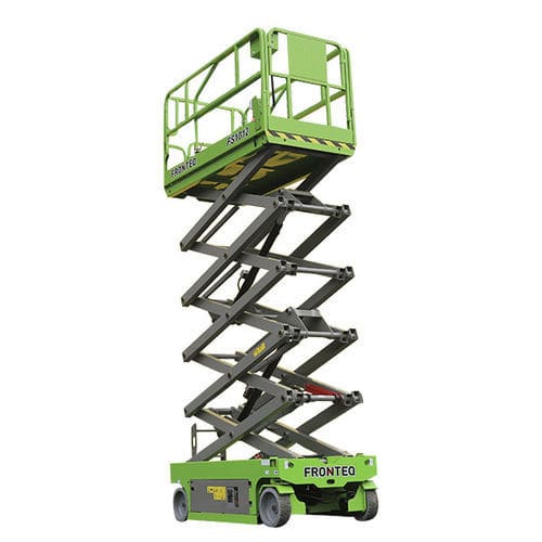 Гидравлический ножничный подъемник - FS1012 - Fronteq (Changzhou) Machinery Co., Ltd. - мобильный / для внутреннего и внешнего пользования / для складов