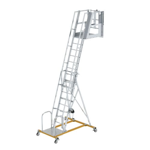 Выдвижная лестница из алюминия - 30130 series - Munk Günzburger Steigtechnik - с платформой