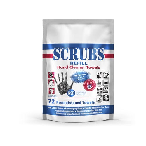 Очищающая салфетка для рук - SCRUBS&reg; Refill Pack 72 - ITW Industrial Solutions - деталей / для инструментов / для использования в промышленности