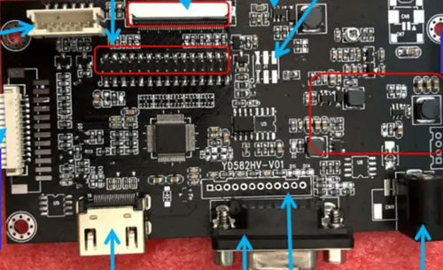 Плата контроллера LCD - HGYD582HV-V01 - Shenzhen Hongguang Display Co., Ltd - HDMI / VGA / LVDS
