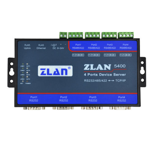 Последовательный консольный сервер - ZLAN5400 - Shanghai ZLAN Information Technology Co.,Ltd - Ethernet / на DIN-рейке / 4 порта