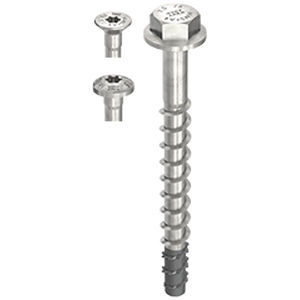 Винт для бетона - MULTI-MONTI®-plus stainless steel - HECO - с потайной головкой / с шестигранной головкой / с выпуклой цилиндрической головкой