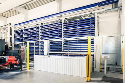 Tour de stockage для листового металла - TowerMat RE series - Intertex Maschinenbau Ingeborg Deiss GmbH & Co.