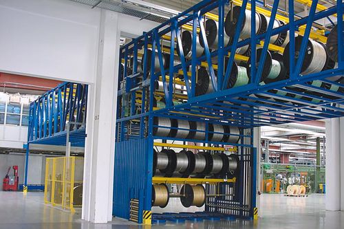 Вертикальный вращающийся накопитель - InterMat IM-VO2.2 - Intertex Maschinenbau Ingeborg Deiss GmbH & Co. - для барабана / для кабельного барабана