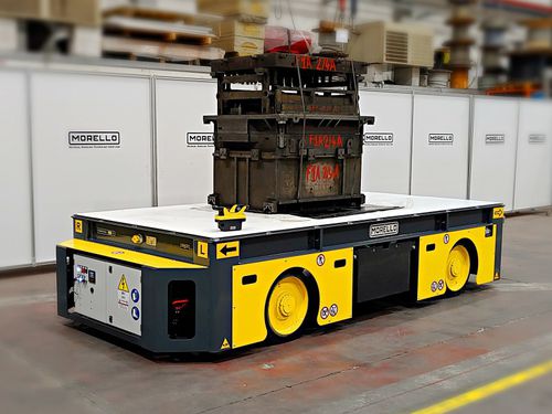 AGV для разгрузочно-погрузочных работ - MORELLO USA - для высоких нагрузок / с питанием от аккумулятора