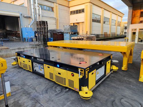 AGV для разгрузочно-погрузочных работ - Omnidirectionnal AGV - MORELLO USA - для трансфера пациента / транспортная / для загрузки