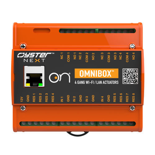 Программируемая автоматическая система для управления - Omnibox - HBA-4WL01 - Oyster Next Srl - на DIN-рейке / релейные выходы / для IoT