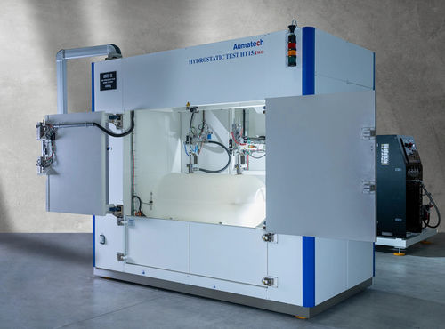 Гидростатическая испытательная машина - HT-30 - AUMATECH srl - контролируемая PLC / для резервуара под давлением / компактная