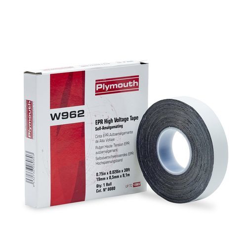 Лента электрической изоляции - W962 - Plymouth Rubber Europa S.A.U. - самоотвердевающая / из каучука / для использования при высоком напряжении