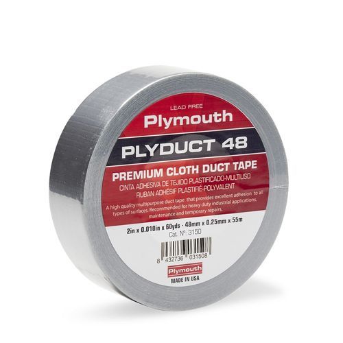 Клейкая лента для фиксации - Plyduct 48 - Plymouth Rubber Europa S.A.U. - для ремонта катеров / для защиты / из ткани