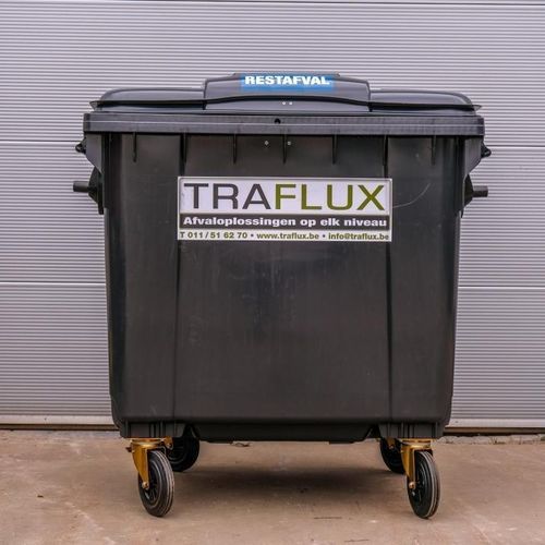 Контейнер для городских отходов - TRAFLUX - с крышкой / 4-колесный