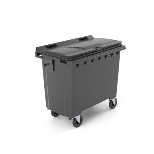 Контейнер для отходов из HDPE - C700 - CONTENUR SL - с крышкой / 4-колесный / штабелируемый