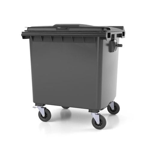 Контейнер для отходов из ПЭНД - C1100 - CONTENUR SL - подвижный / с крышкой / штабелируемый