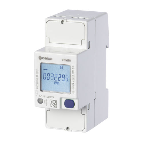 Монофазовый Электрический счетчик электроэнергии - WECM80-E - Celsa Messgeräte GmbH - на DIN-рейке / Modbus / с дисплеем LCD
