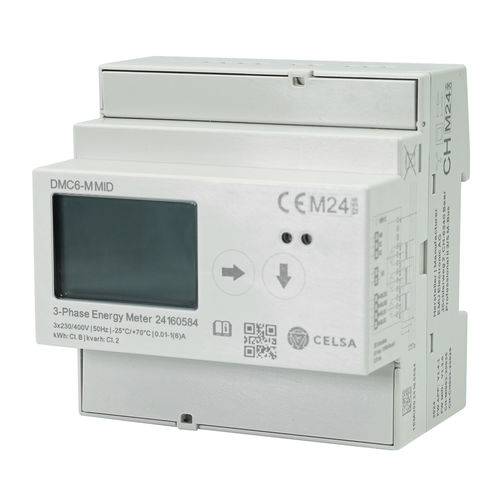 Трехфазовый Электрический счетчик электроэнергии - DMC6-M MID - Celsa Messgeräte GmbH - на DIN-рейке / с дисплеем LCD / с сертификатом MID