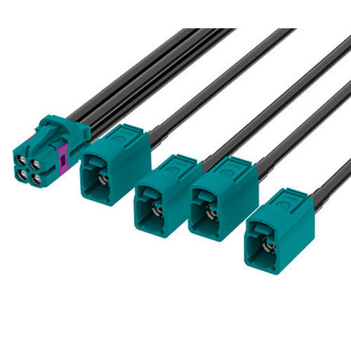 Кабельная сборка mini FAKRA - FR-1J4J-100X02 - ATTEND Technology Inc. - коаксиальный / для передачи данных / прямой