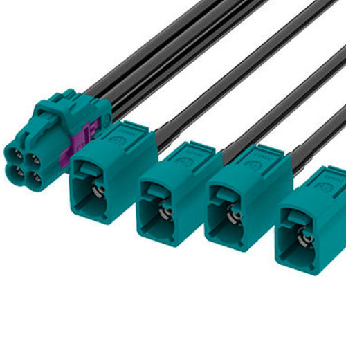 Кабельная сборка mini FAKRA - FR-1J4J-100X01 - ATTEND Technology Inc. - коаксиальный / прямой / мультипроводник