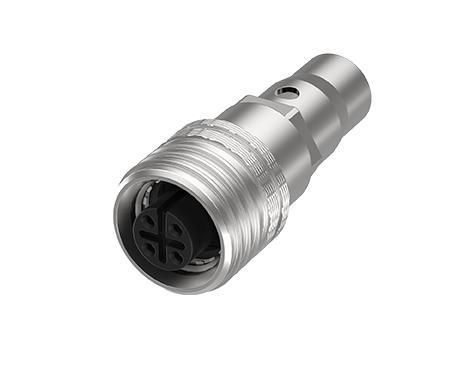 Соединитель M12 - 216-XXM/FO1 - ATTEND Technology Inc. - для передачи данных / литой / внутренняя резьба