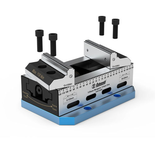 Тиски для 5-осевого станка - CNX series - Ozkayali Workholding and Spanntechnik - для обработки 5 осей / из легированной стали