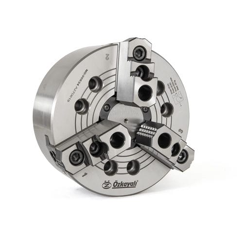 Автоматический токарный патрон - CHB Series - Ozkayali Workholding and Spanntechnik - трехкулачковый / с открытым центром / из сплава стали