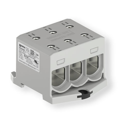 Клеммная колодка мощности - VC05-0235 - ZELEC - на DIN-рейке / с винтовым соединением / изолированная