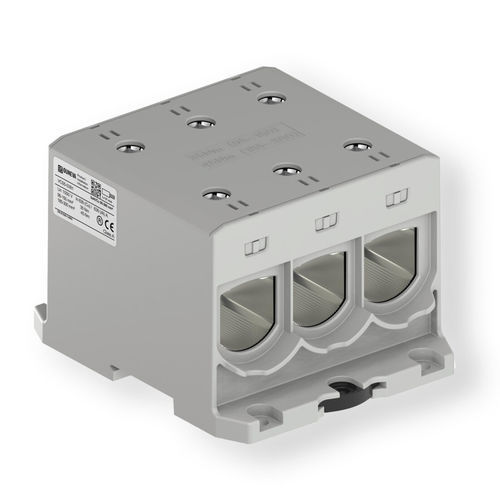 Клеммная колодка мощности - VC05-0381 - ZELEC - на DIN-рейке / с винтовым соединением / изолированная
