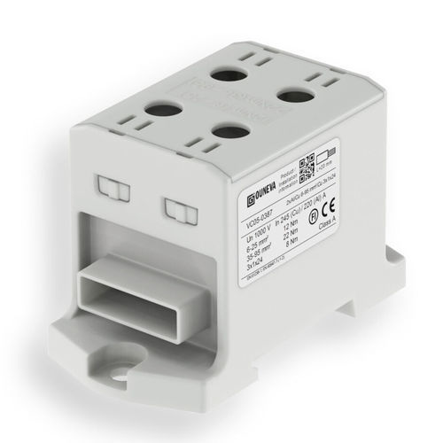 Клеммная колодка на DIN-рейке - VC05-0387 - ZELEC - с винтовым соединением / изолированная / мощности