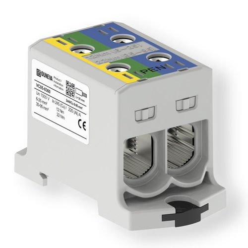 Клеммная колодка мощности - VC05-0360 - ZELEC - на DIN-рейке / с винтовым соединением / изолированная