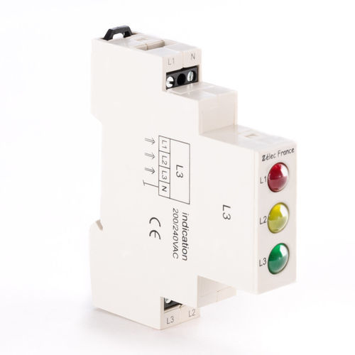 Постоянный световой индикатор - VTM230ACRGY - ZELEC - LED / на DIN-рейке / IEC