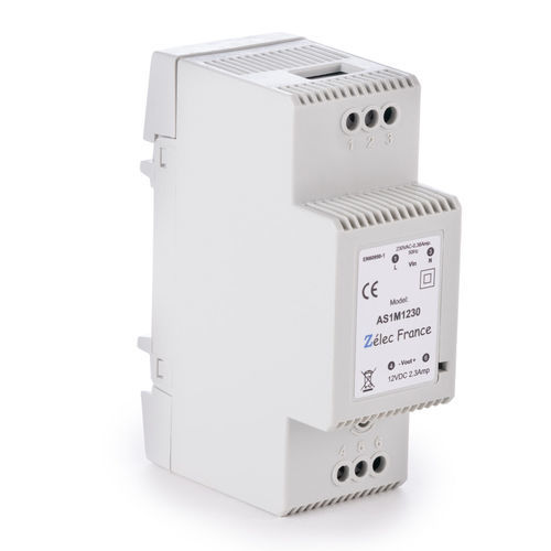 Импульсный источник электропитания - AS1M1230 - ZELEC - на DIN-рейке / AC/DC / стабилизированный