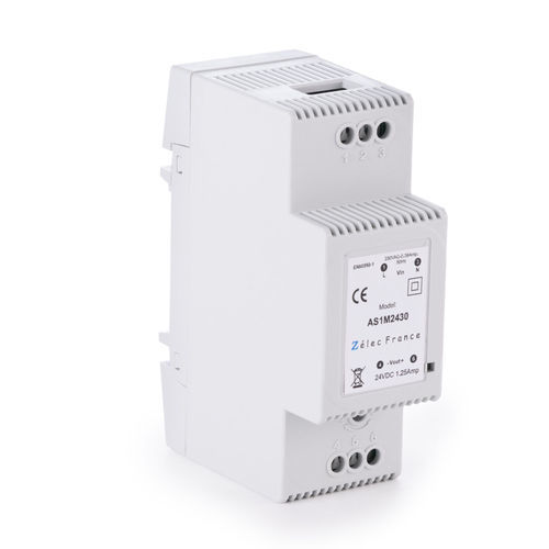 Импульсный источник электропитания - AS1M2430 - ZELEC - на DIN-рейке / AC/DC / стабилизированный