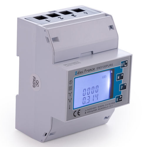 Трехфазовый Электрический счетчик электроэнергии - EM3100PURS - ZELEC - монофазовый / на DIN-рейке / RS-485