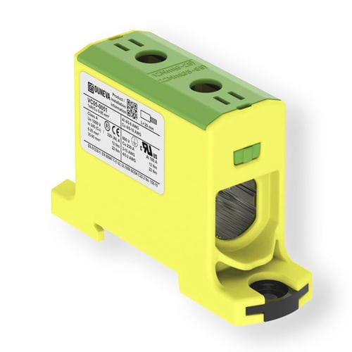 Клеммная колодка мощности - VC05-0051 - ZELEC - на DIN-рейке / с винтовым соединением / изолированная