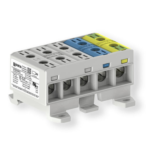 Клеммная колодка мощности - VC05-0012 - ZELEC - на DIN-рейке / с винтовым соединением / изолированная