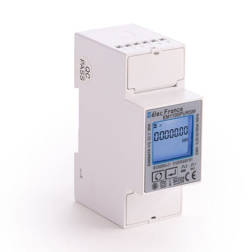 Трехфазовый Электрический счетчик электроэнергии - EM1100PURSM - ZELEC - монофазовый / на DIN-рейке / RS-485