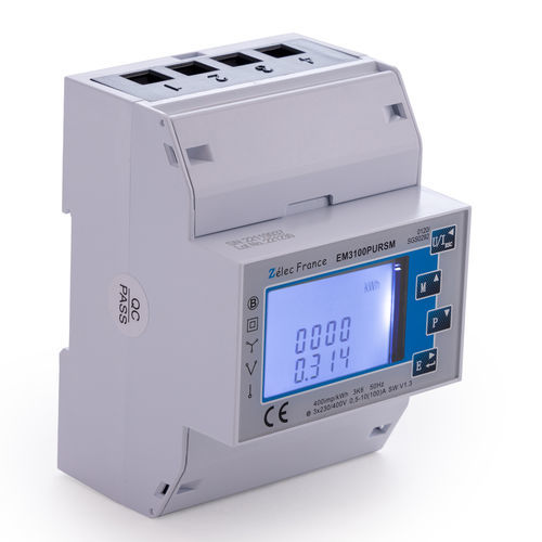 Трехфазовый Электрический счетчик электроэнергии - EM3100PURSM - ZELEC - монофазовый / на DIN-рейке / RS-485