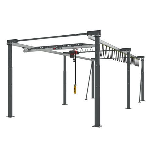 Козловой кран на рейке - ERGOLINE® - VETTER Krantechnik GmbH - для цеха / из алюминия / легкий