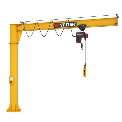 Поворотный кран на стойке - PR - VETTER Krantechnik GmbH - 360° / с электроприводом / для подъема