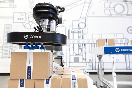 Роботизированный штабелер - ES COBOT - Europa Systems Sp. z o.o. - для лотков / картонных коробок / для пакетов