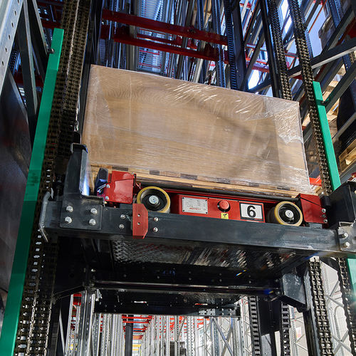 Вертикальная система передачи - Moffett VTU™ - Moffett Automated Storage Ltd - для поддонов / автоматизированная