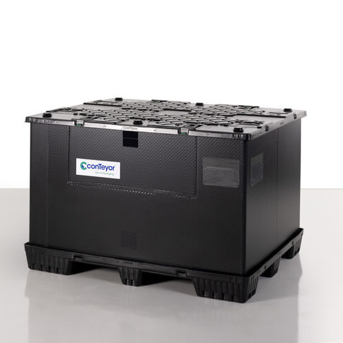 Контейнер для хранения - ecopack - CONTEYOR INTERNATIONAL NV - транспортный / из HDPE / по индивидуальному заказу