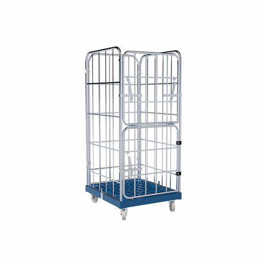 Контейнер на колесиках для текстиля - KB4A50101460CS03101 - FEIL rolltainer GmbH - для пищевой промышленности / с полками / из металла