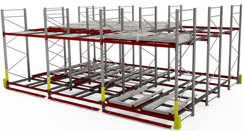 Стеллаж для разгрузочно-погрузочных работ - Fluxus Solutions GmbH - телескопическая консоль / динамический / LIFO